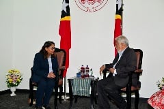 Saima Wazed, Regional Director, met with Kay Rala Xanana Gusmão, Prime Minister of Timor-Leste.
